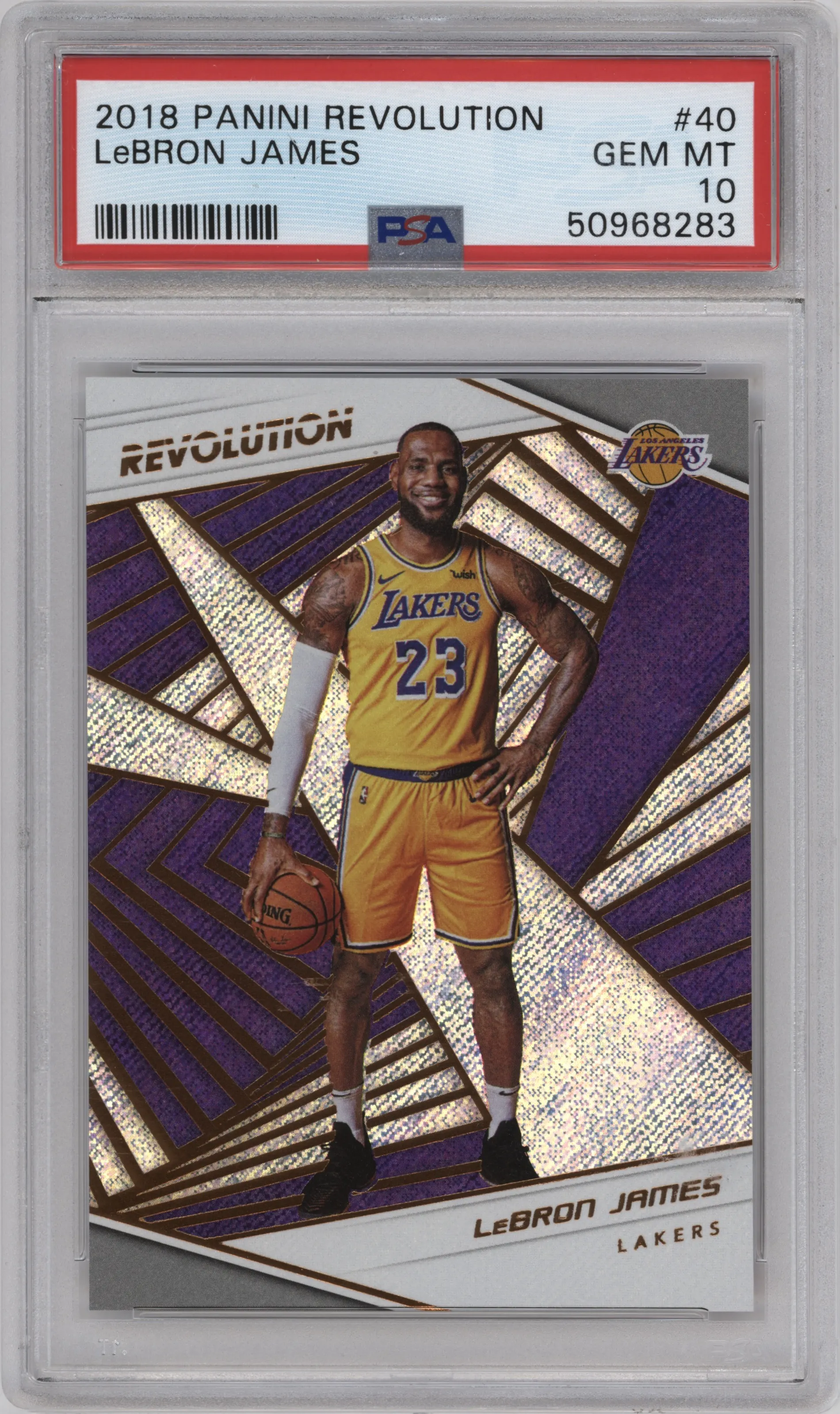 2018 Panini Revolution LeBron James PSA 10