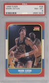 Mark Eaton from the 1986-87 Fleer set graded by PSA and given an overall grade of 8.