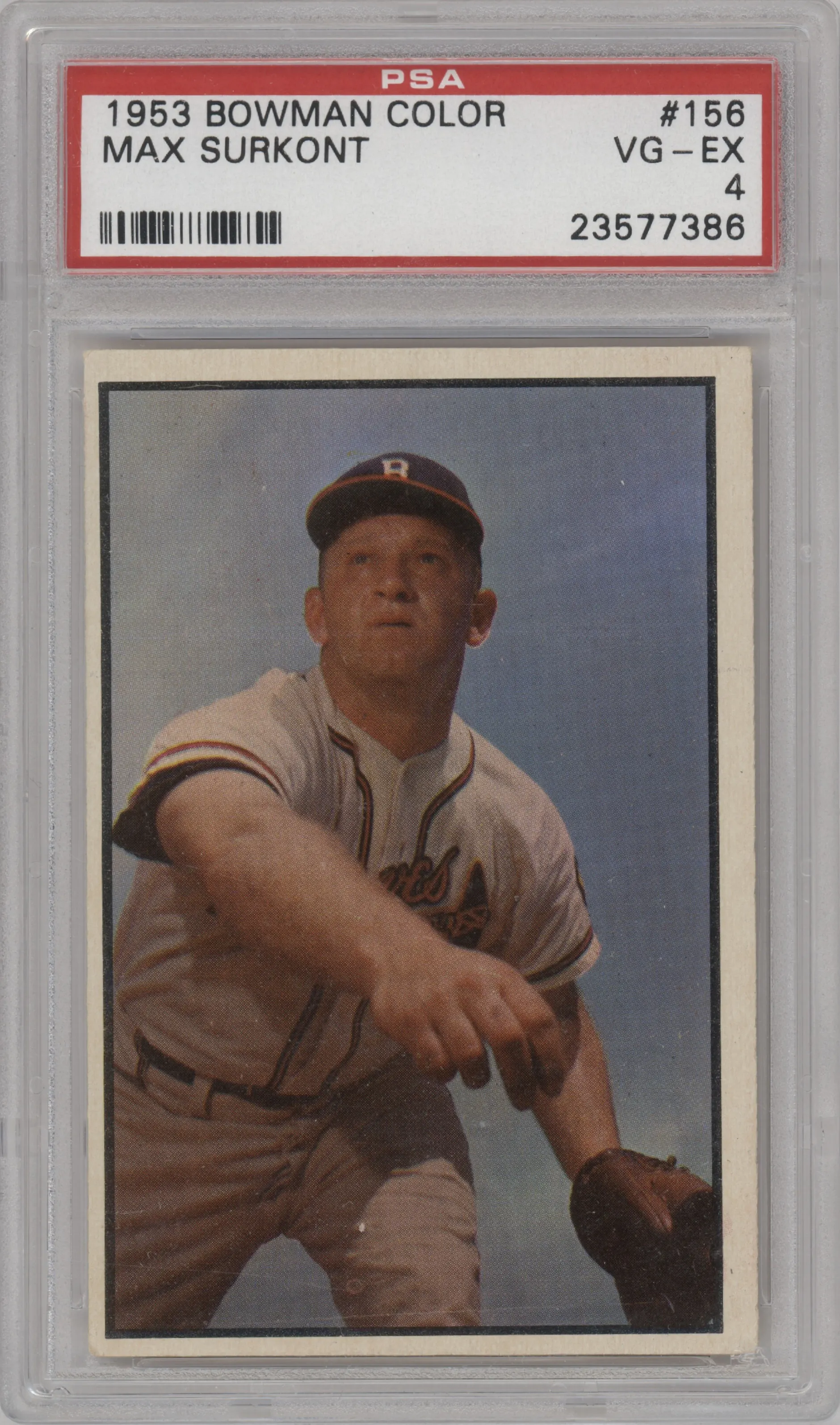 1953 Bowman Color Max Surkont PSA 4