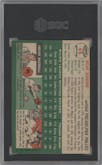 Richie Ashburn from the 1954 Topps set graded by SGC and given an overall grade of 5.
