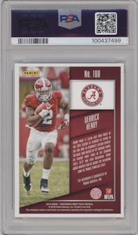 Derrick Henry from the 2016 Panini Contenders Draft Picks set graded by PSA and given an overall grade of 9.