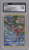 Deoxys from the 2023 Pokemon SWSH set graded by CSG and given an overall grade of 10.