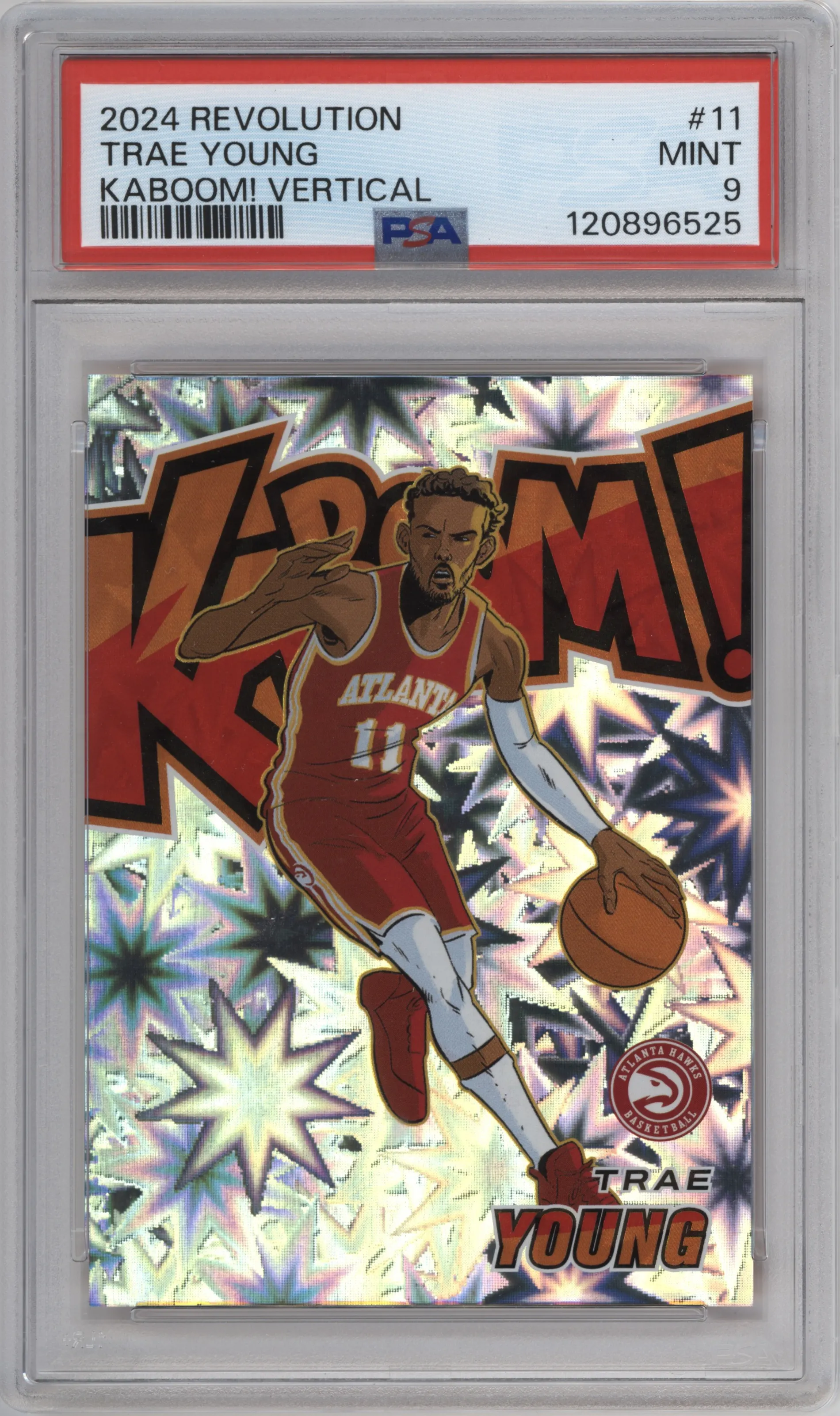 2024 Panini Revolution Kaboom! Vertical Trae Young #11 PSA 9