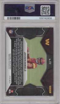 Jayden Daniels from the 2024 Panini Mosaic set featuring a Genesis parallel graded by PSA and given an overall grade of 9.