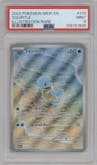 Squirtle from the 2023 Pokemon SV set graded by PSA and given an overall grade of 9.