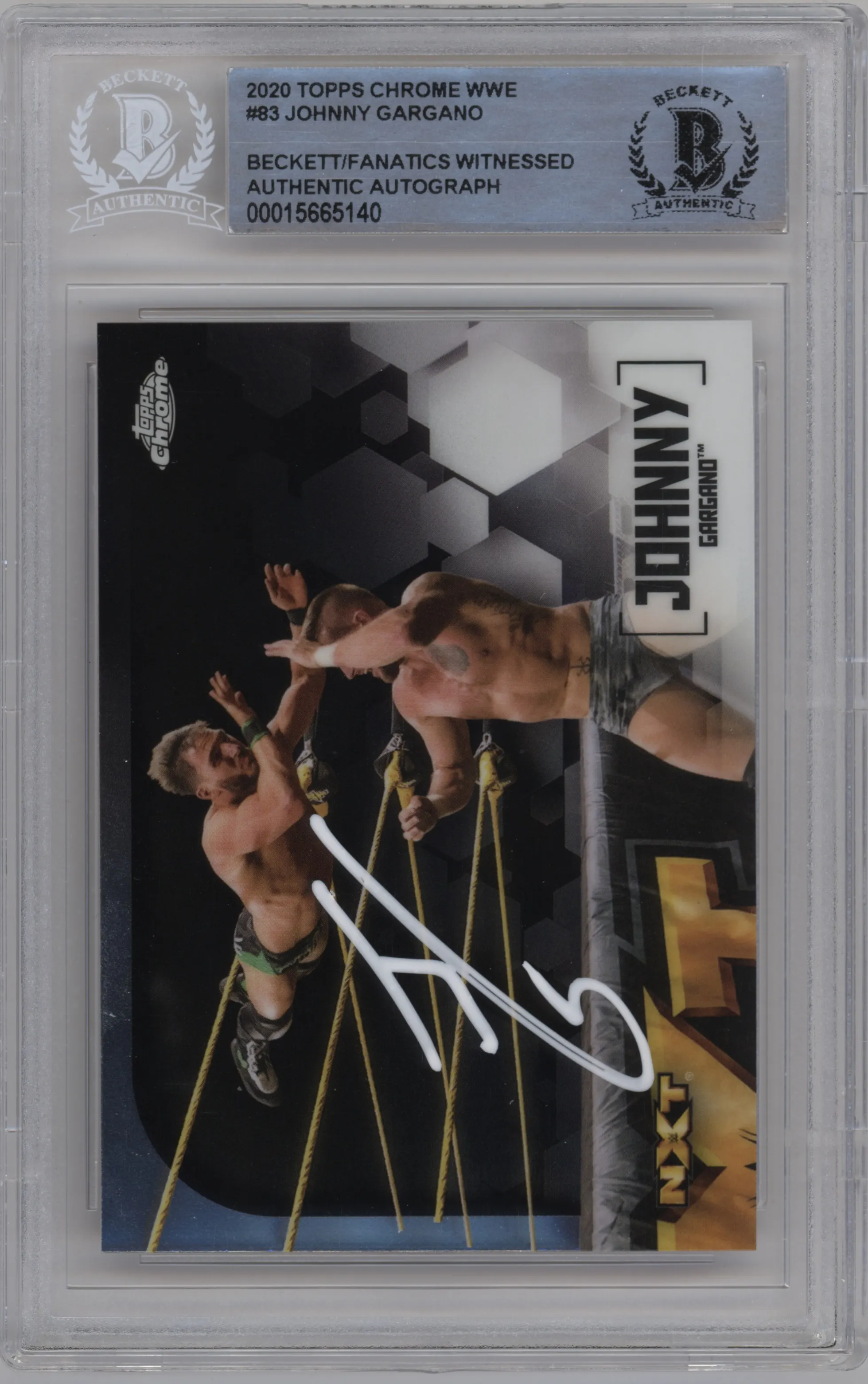 2020 Topps Chrome WWE Johnny Gargano BGS AUTHENTIC BGS