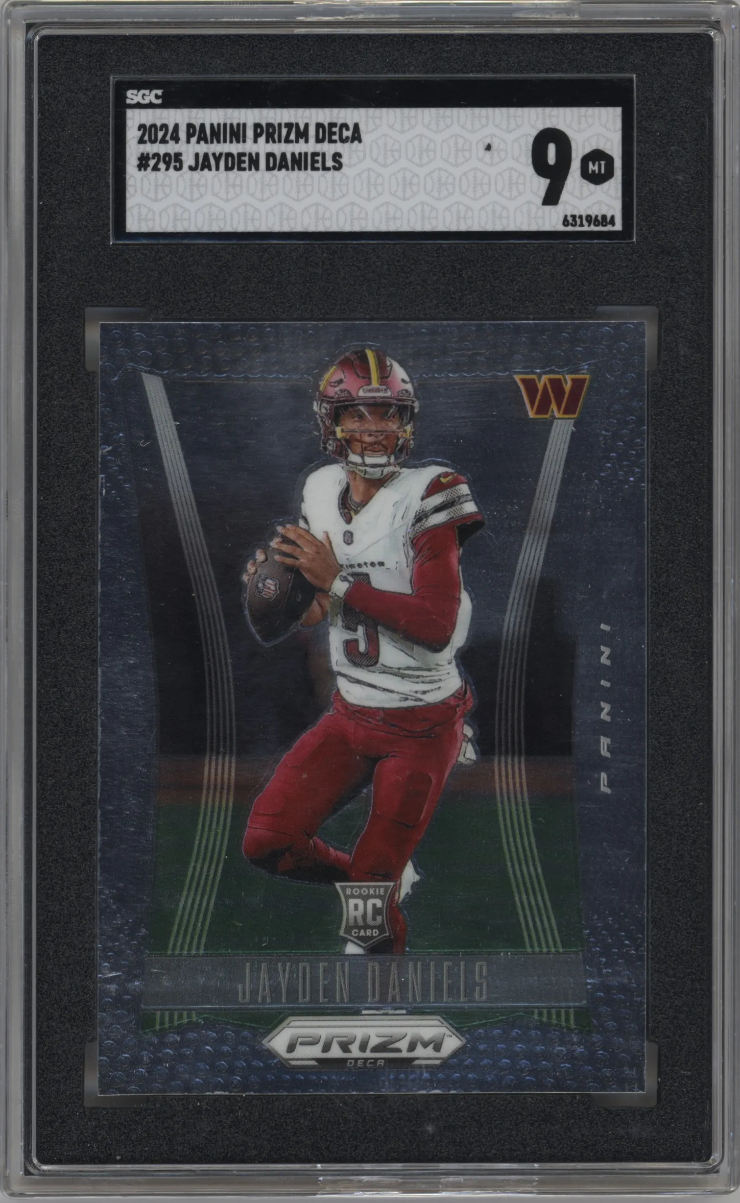 2024 Panini Prizm Deca Jayden Daniels #295 SGC 9