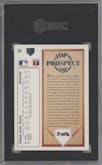 Chipper Jones from the 1991 Upper Deck set graded by SGC and given an overall grade of 10.