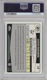 Aaron Rodgers from the 2006 Topps Chrome set graded by PSA and given an overall grade of 9.