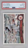 David Ortiz from the 2011 Topps set graded by PSA and given an overall grade of 10.
