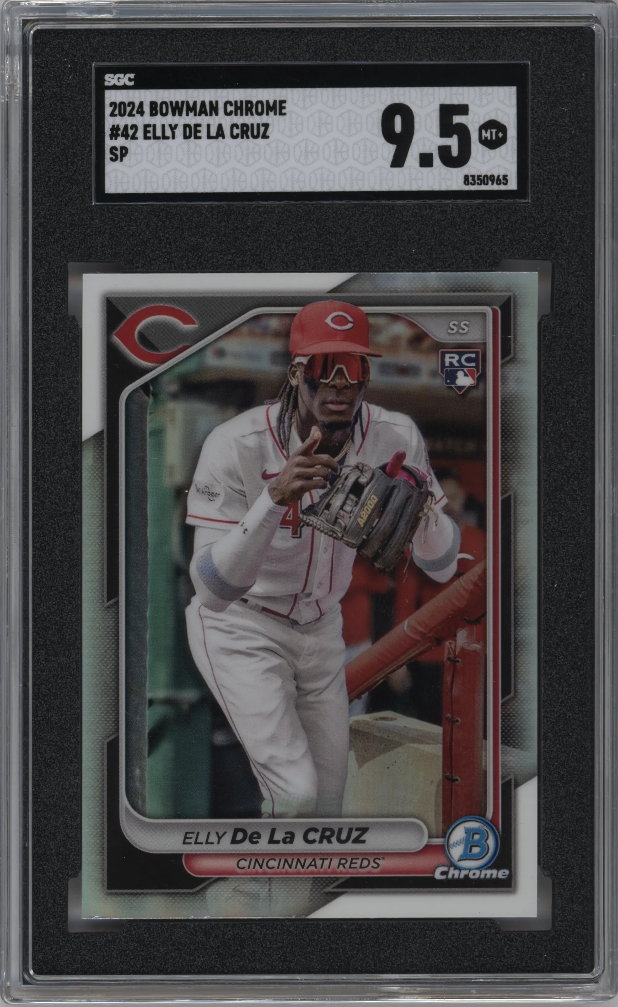 2024 Bowman Chrome Image Var. Elly De La Cruz SGC 9.5