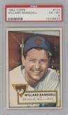 Willard Ramsdell from the 1952 Topps set graded by PSA and given an overall grade of 6.