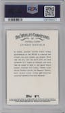 Jayden Daniels from the 2024 Topps Allen & Ginter set graded by PSA and given an overall grade of 10.