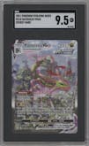 Rayquaza VMAX from the 2021 Pokemon SWSH set graded by SGC and given an overall grade of 9.5.