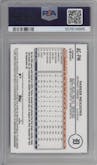 Parker Meadows from the 2024 Topps Chrome Update set featuring a Aqua Wave Refractor parallel graded by PSA and given an overall grade of 10.