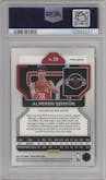 Alperen Sengun from the 2021-22 Panini Prizm  set featuring a Pulsar parallel graded by PSA and given an overall grade of 10.