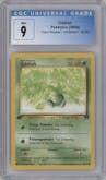 Oddish from the 2000 Pokemon set graded by CSG and given an overall grade of 9.