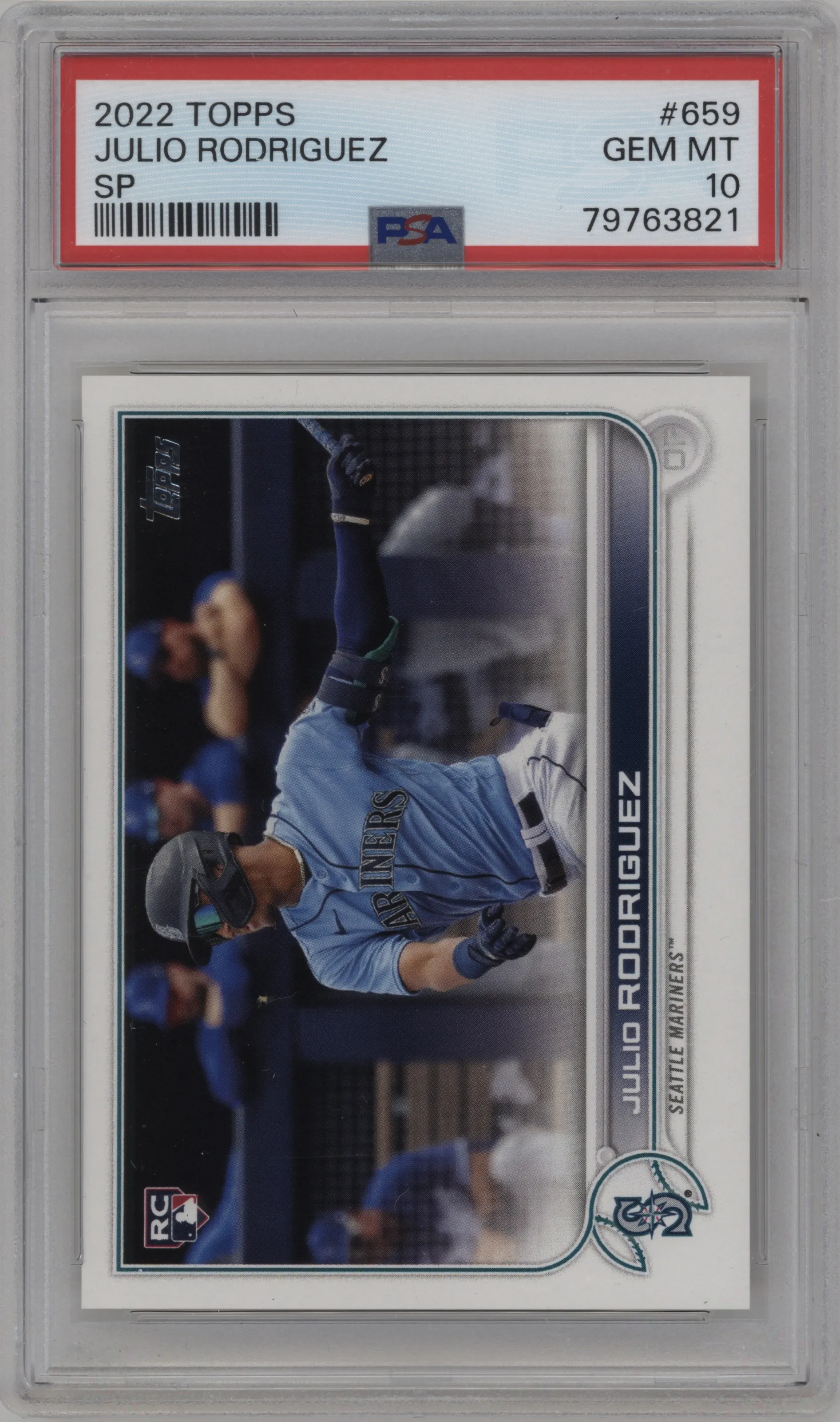 2022 Topps Series 2 SP Julio Rodriguez PSA 10