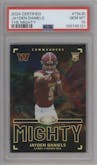 Jayden Daniels from the 2024 Panini Certified set graded by PSA and given an overall grade of 10.
