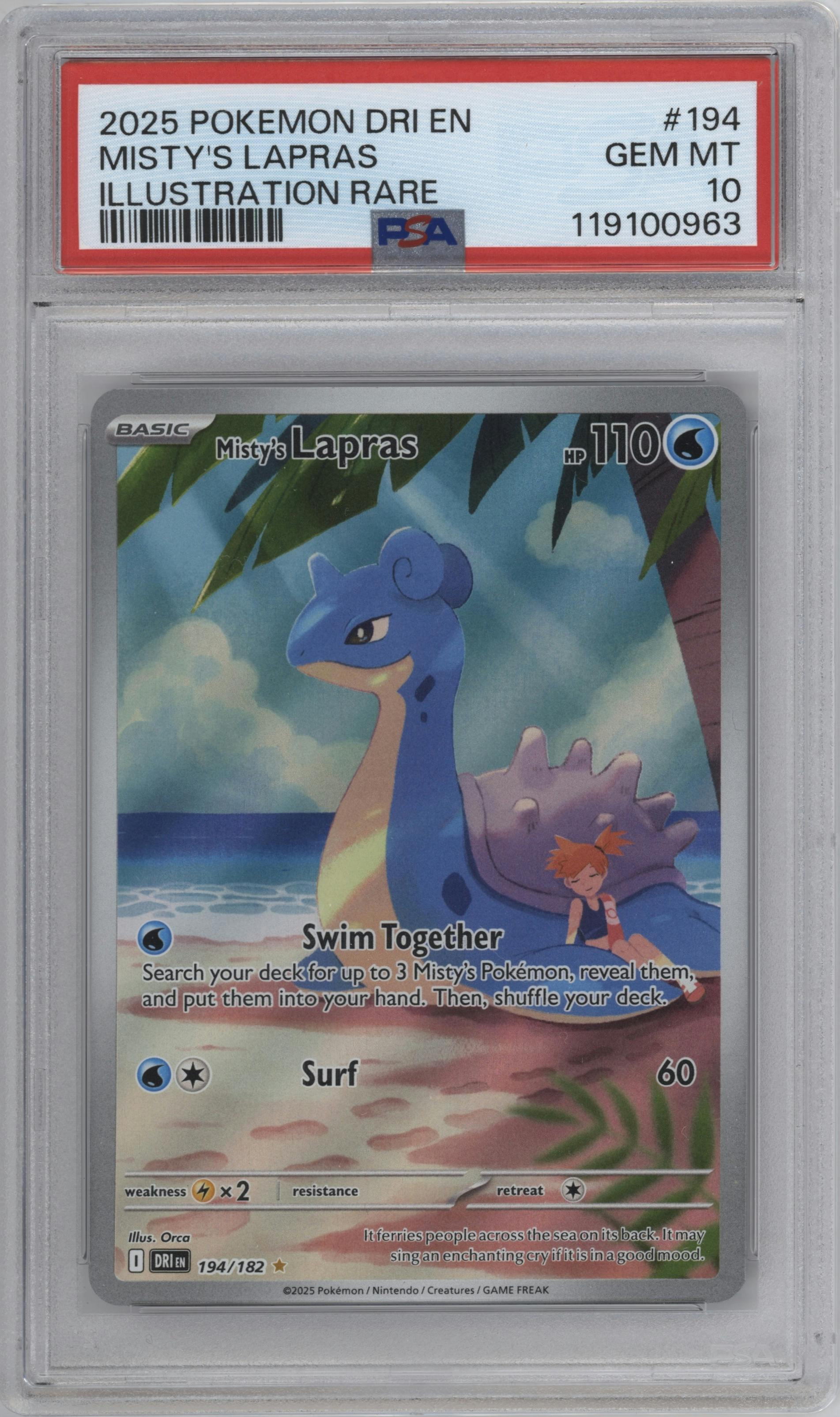 Misty's Lapras