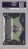 Drake Maye from the 2024 Panini Mosaic set featuring a White parallel graded by PSA and given an overall grade of 9.