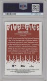 Juan Soto from the 2022 Topps Chrome set graded by PSA and given an overall grade of 10.