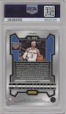 Josh Hart from the 2023-24 Panini Prizm set featuring a Choice Cherry Blossom parallel graded by PSA and given an overall grade of 8.
