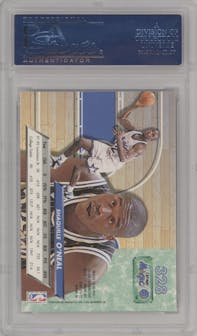 Shaquille O’Neal from the 1992-93 Fleer Ultra set graded by PSA and given an overall grade of 10.