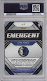 Luka Doncic from the 2018-19 Panini Prizm set graded by PSA and given an overall grade of 10.