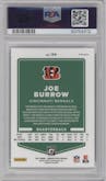 Joe Burrow from the 2021 Panini Donruss Optic set featuring a Holo parallel graded by PSA and given an overall grade of 10.