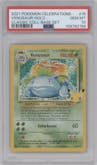 Venusaur from the 2021 Pokemon SWSH set featuring a Base Set parallel graded by PSA and given an overall grade of 10.