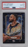 Stephen Curry from the 2024-25 Topps Now set graded by PSA and given an overall grade of 10.