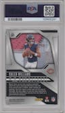 Caleb Williams from the 2024 Panini Prizm set graded by PSA and given an overall grade of 10.