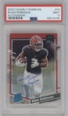 Bijan Robinson from the 2023 Clearly Donruss set graded by PSA and given an overall grade of 9.
