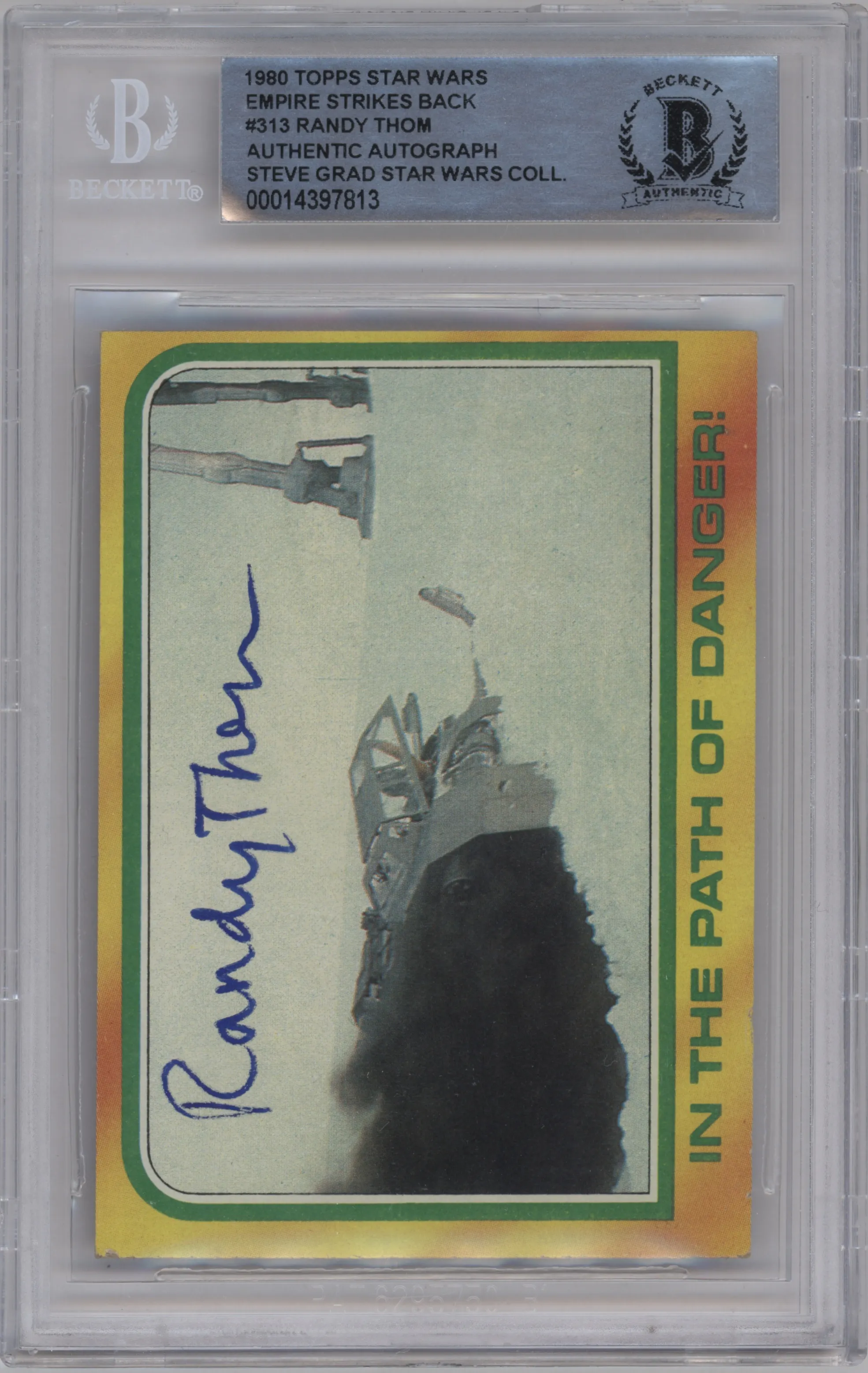 1980 Topps Star Wars Empire Strikes Back Series 3 In the Path of Danger BGS AUTHENTIC #313 BGS