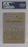 Ken Anderson from the 1974 Topps set graded by PSA and given an overall grade of 9.