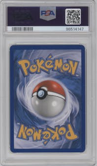 Entei from the 2007 Pokemon D&P set graded by PSA and given an overall grade of 9.