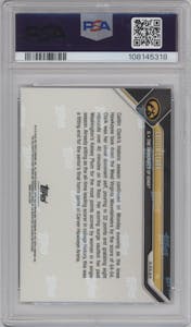 Caitlin Clark from the 2023-24 Bowman U Now set graded by PSA and given an overall grade of 10.