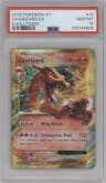 Charizard EX from the 2016 Pokemon XY set graded by PSA and given an overall grade of 10.