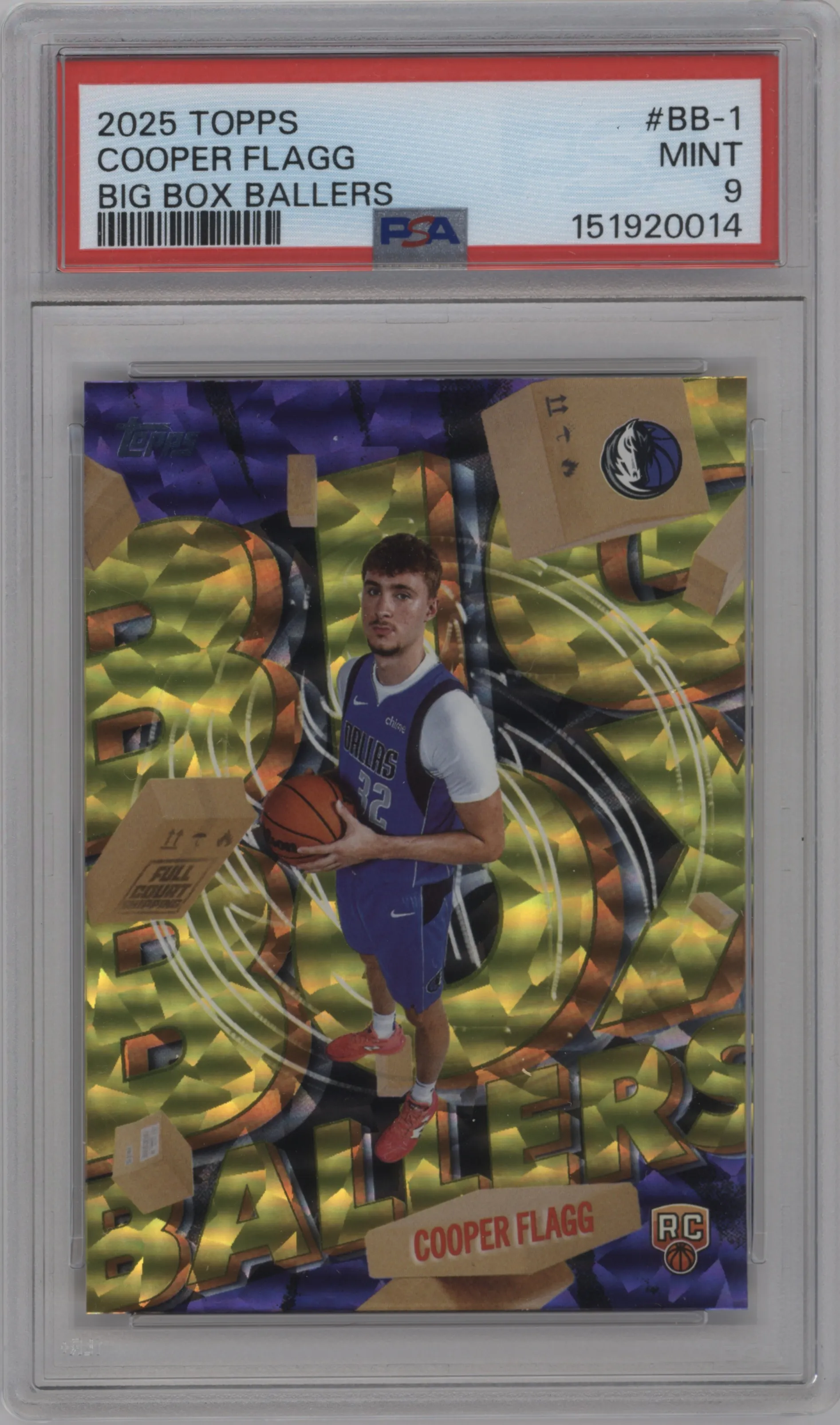 2025 Topps Big Box Ballers Cooper Flagg #BB-1 PSA 9