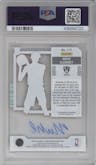 Noah Clowney from the 2023-24 Panini Contenders set featuring a Clear Ticket parallel graded by PSA and given an overall grade of 9.
