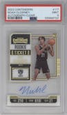 Noah Clowney from the 2023-24 Panini Contenders set featuring a Clear Ticket parallel graded by PSA and given an overall grade of 9.
