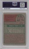 Robin Yount from the 1975 Topps set graded by PSA and given an overall grade of 4.
