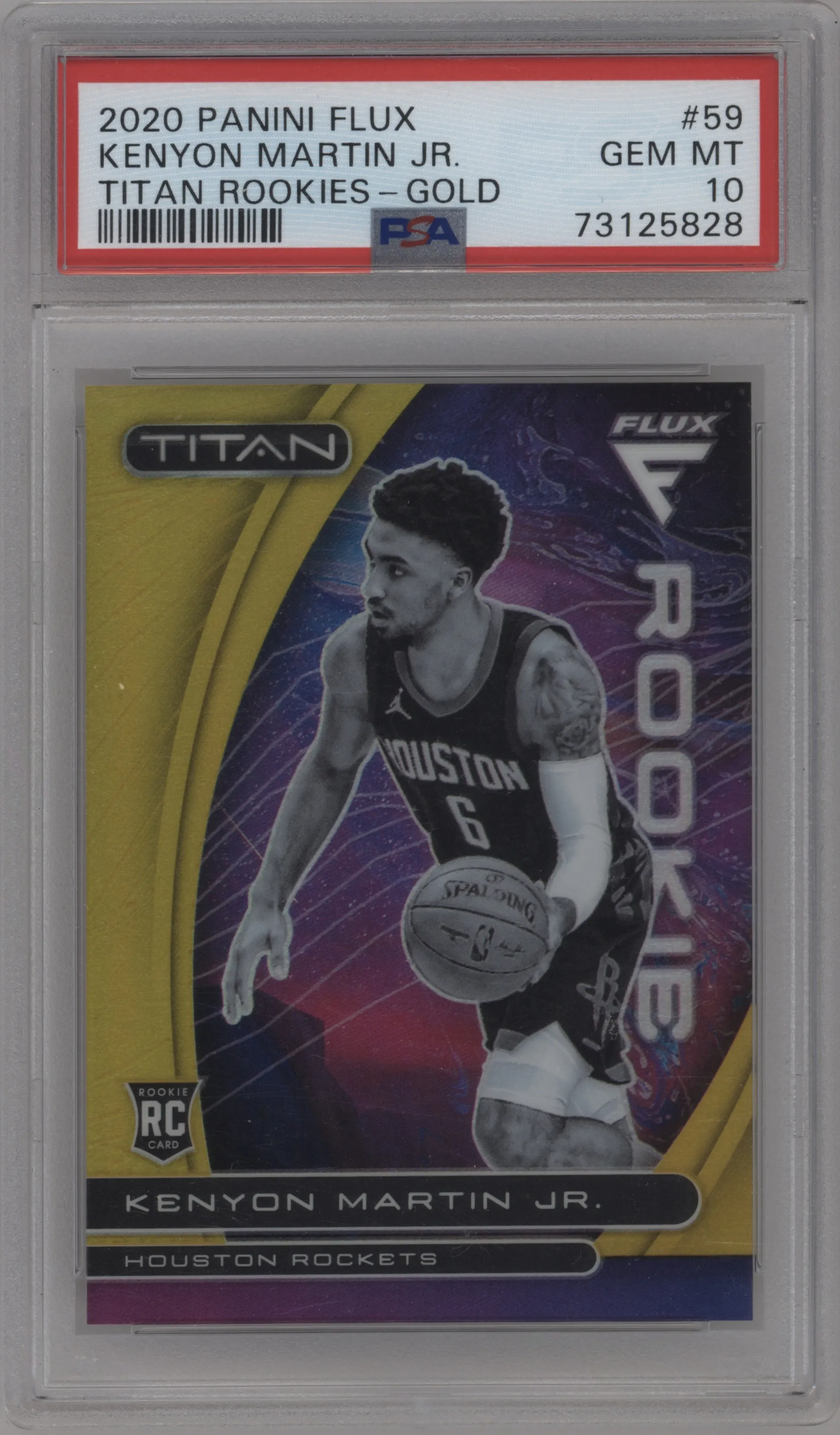 2020 Panini Flux Titan Rke. Kenyon Martin Jr. Gold PSA 10