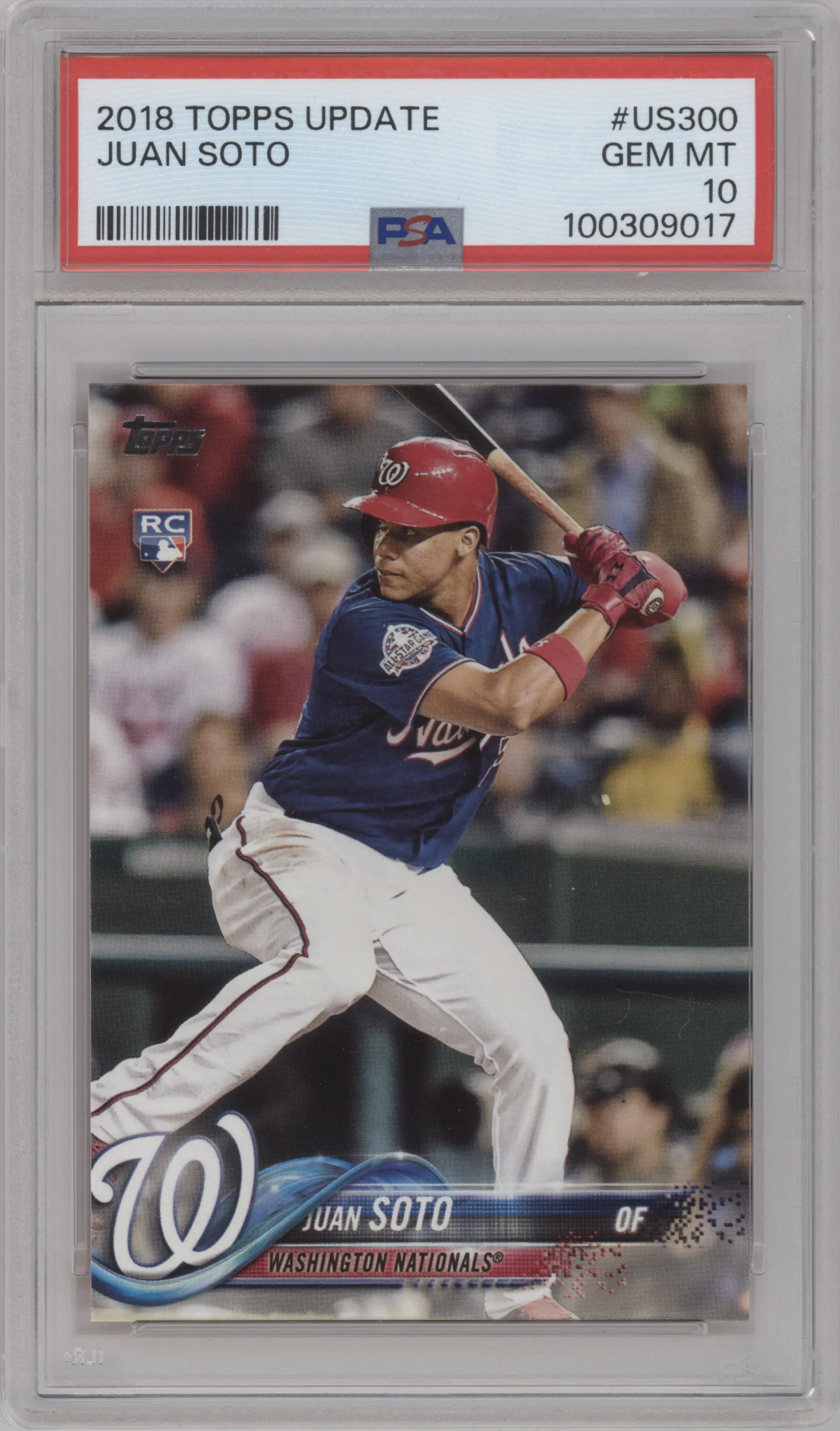 2018 Topps Update Juan Soto PSA 10