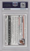 Adley Rutschman from the 2020 Bowman Chrome set featuring a Red Refractor parallel graded by PSA and given an overall grade of 9.