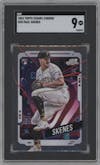 Paul Skenes from the 2024 Topps Cosmic Chrome set graded by SGC and given an overall grade of 9.