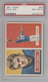 Yale Lary from the 1957 Topps set graded by PSA and given an overall grade of 8.