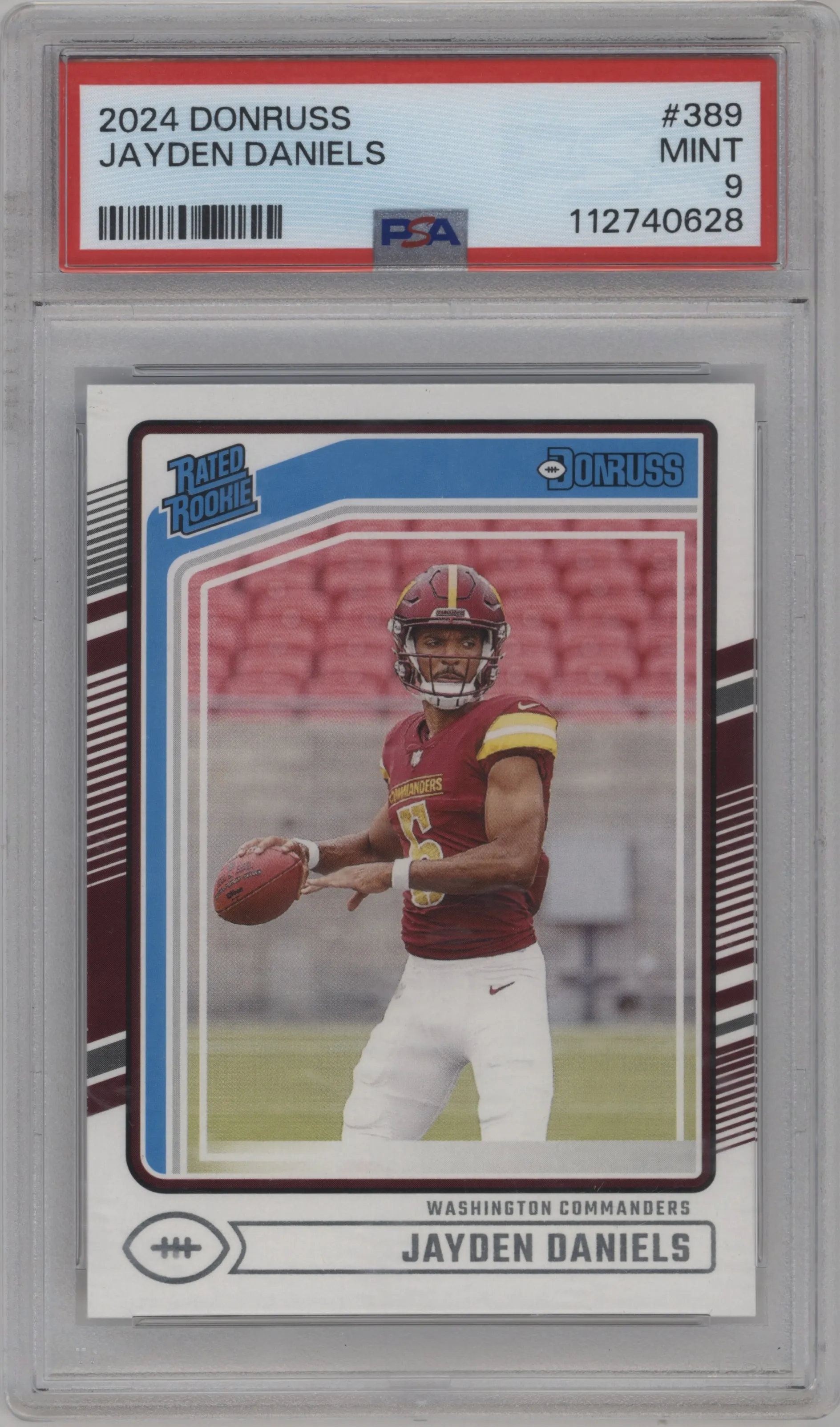 2024 Donruss Rated Rookie Jayden Daniels #389 PSA 9