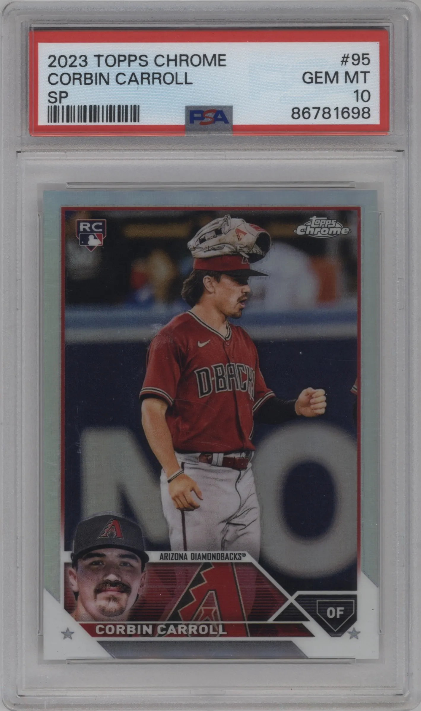2023 Topps Chrome Image Variation Corbin Carroll PSA 10